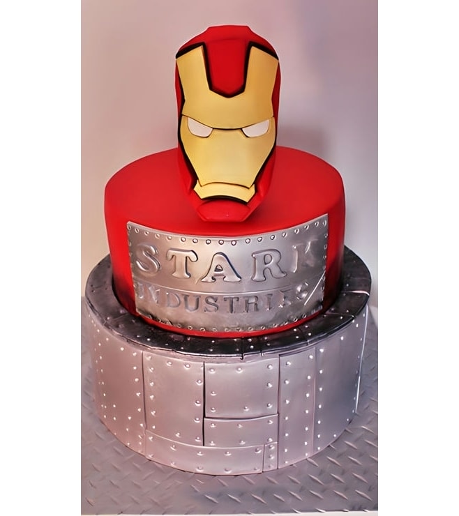 Manufacturer's Label Iron Man Cake