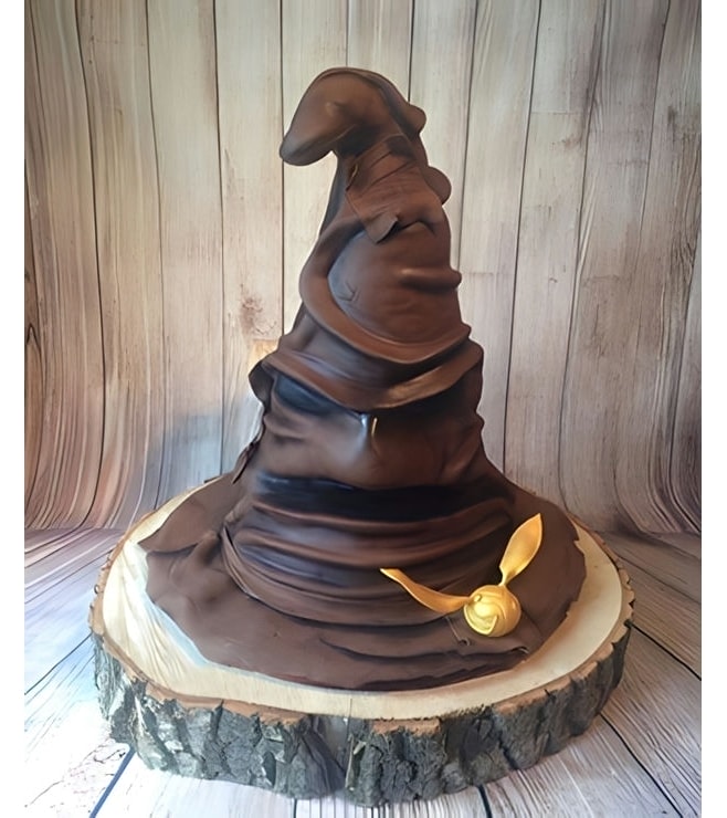 Sorting Hat & Snitch Cake