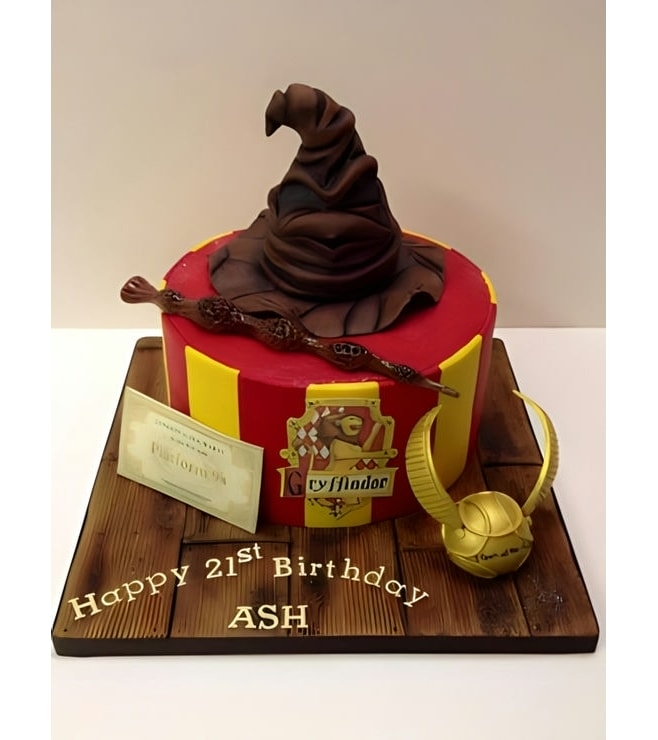 Gryffindor Themed Cake 1, Harry Potter Cakes