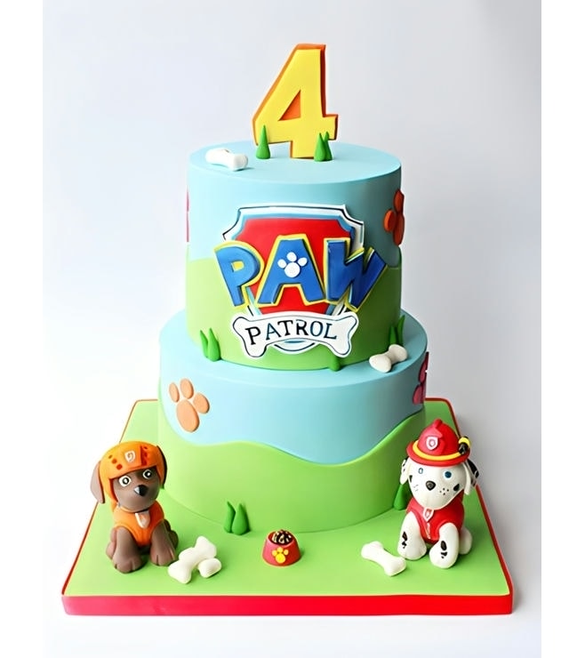 Zuma & Marshall Paw Patrol Cake, Pawpatrol Cakes