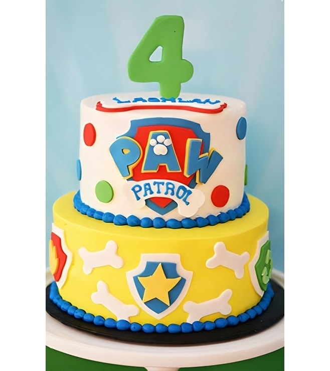 Paw Patrol Logo Cake 1, Pawpatrol Cakes