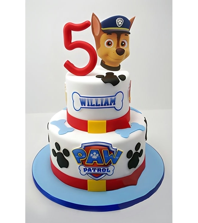 Paw Patrol Chase Cake, Pawpatrol Cakes