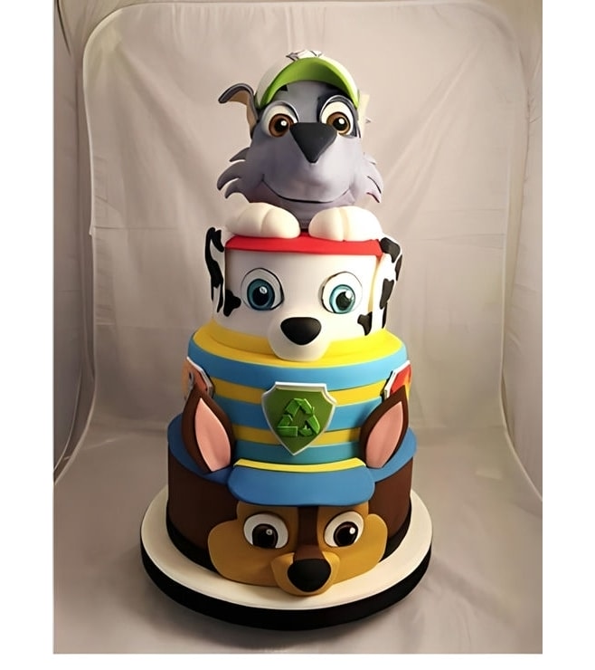 Paw Patrol Tiered Profile Cake