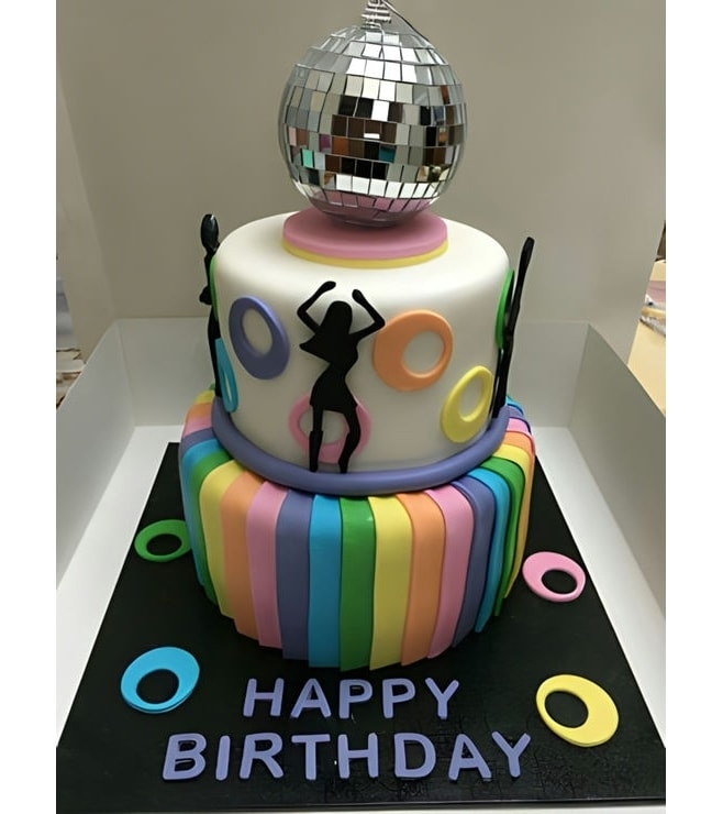 Rainbow Disco Cake 2, Disco Cakes