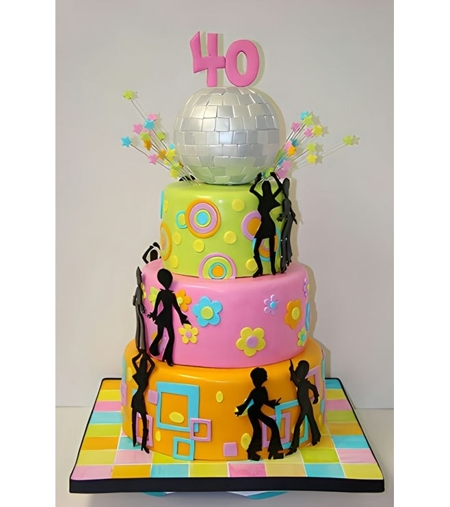 Twist & Shout Disco Cake