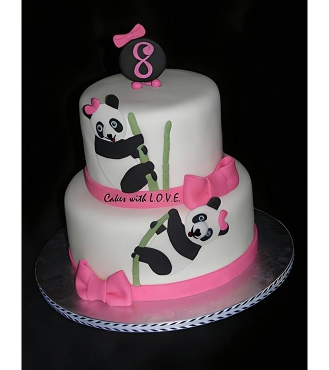 Bamboo Climbing Panda Cake