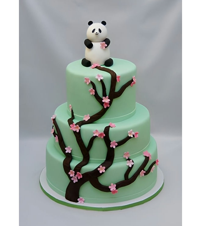 Cherry Blossom Panda Cake