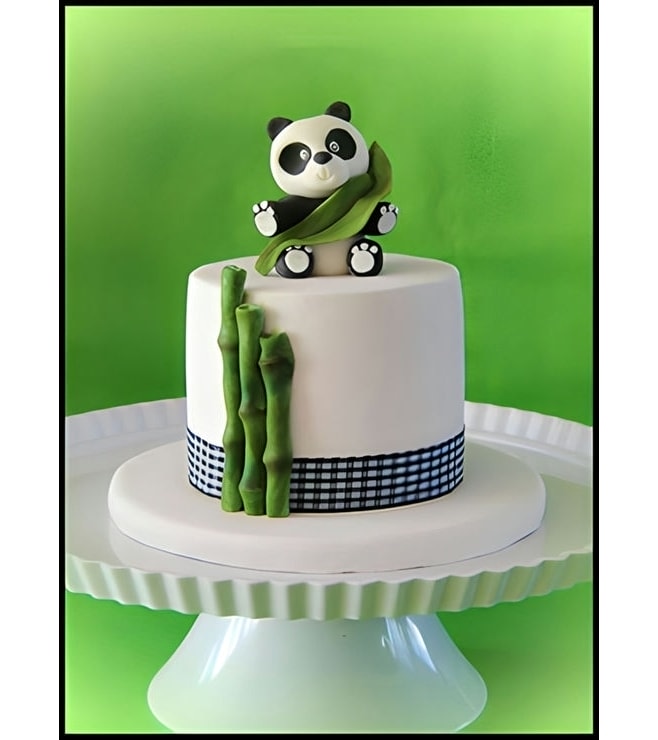 Sweet Panda Bamboo Leaf Cake