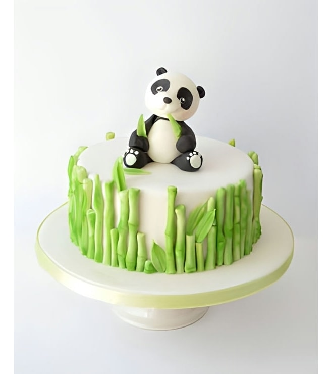 Bamboo Bliss Panda Cake