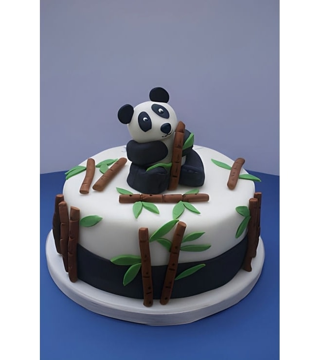 Panda Snacking Birthday Cake