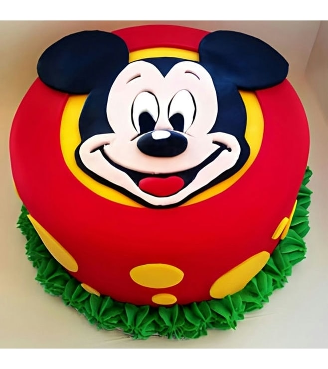 Mickey Mouse Fondant Cake 1, Micky Mouse Cakes