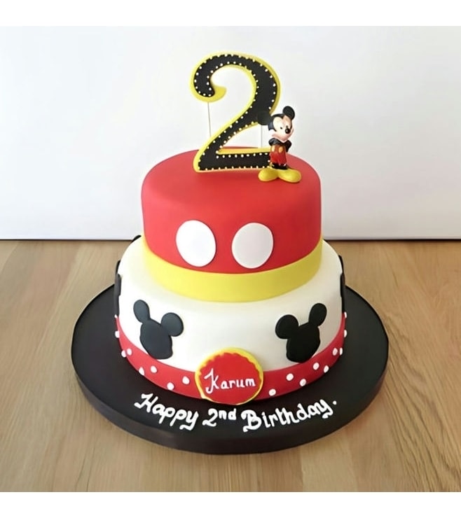 Mickey Mouse 2 Tier Cake