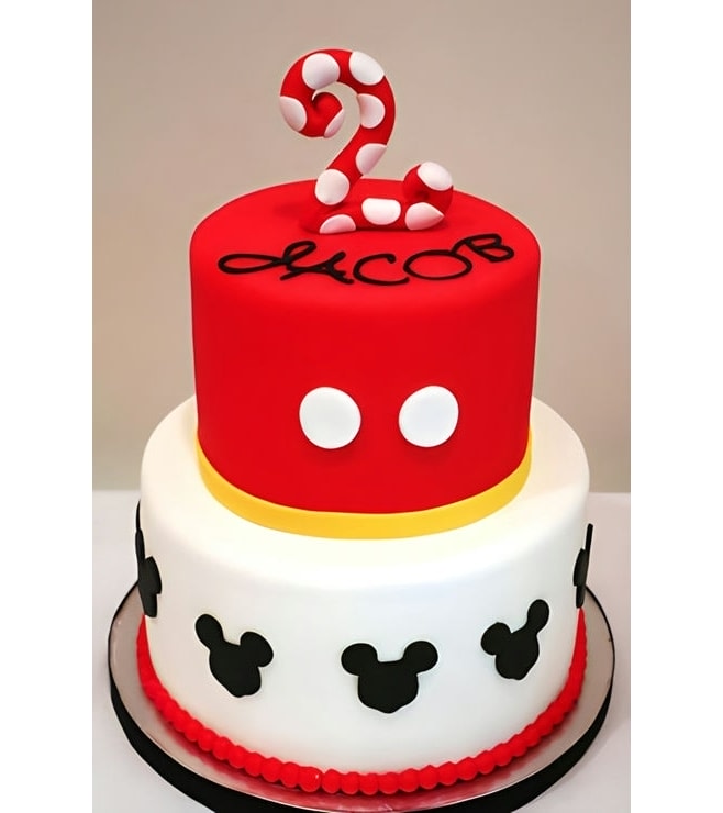 Mickey Mouse Themed Birthday Cake