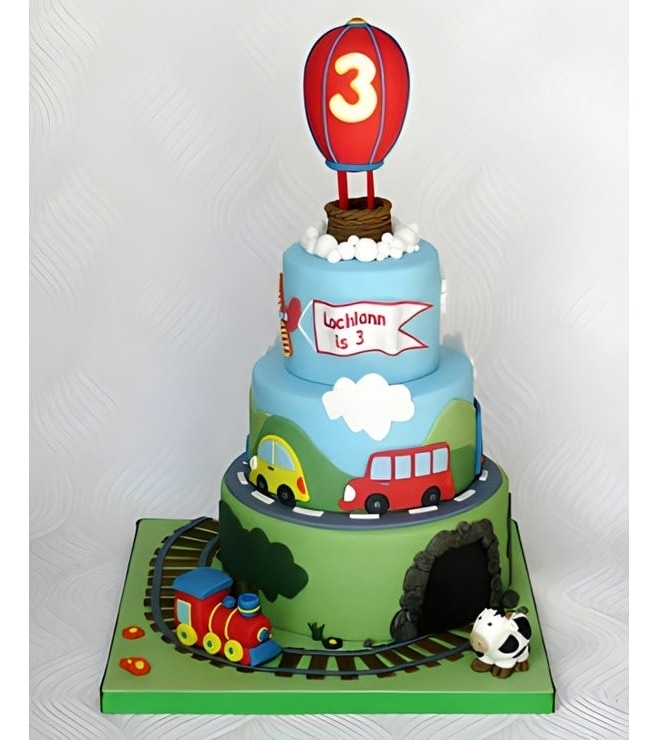 By Land & Sea Children's Birthday Cake