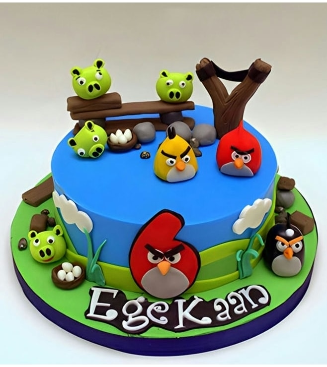 Angry Birds Level Up Cake, Angry Birds Cakes