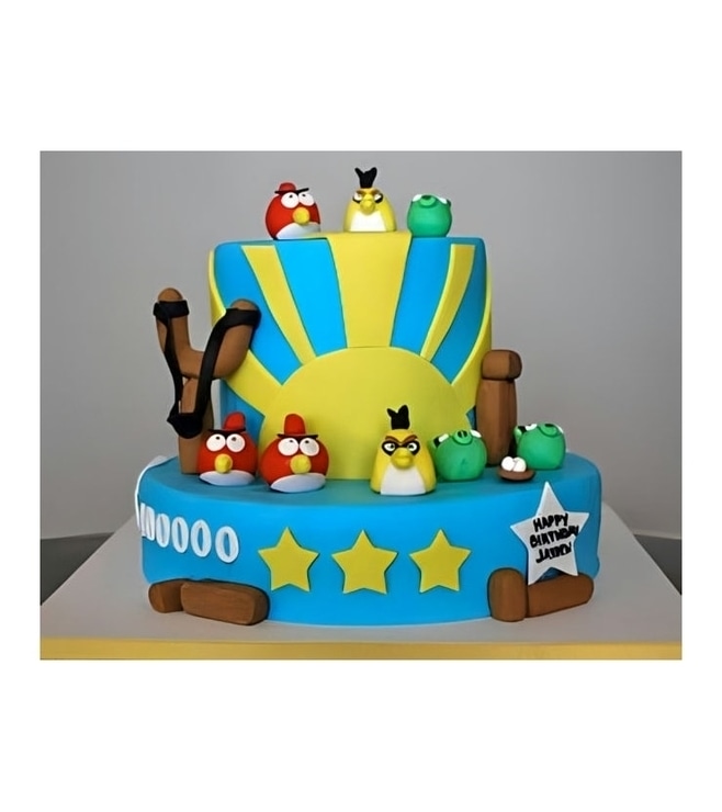 Perfect Score Angry Birds Cake