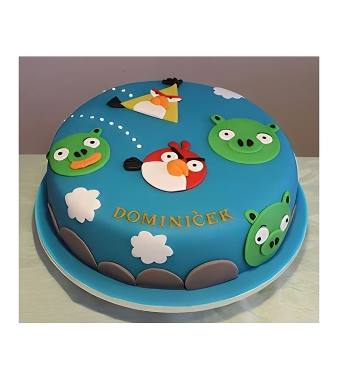 Angry Birds Aerial Assault Cake