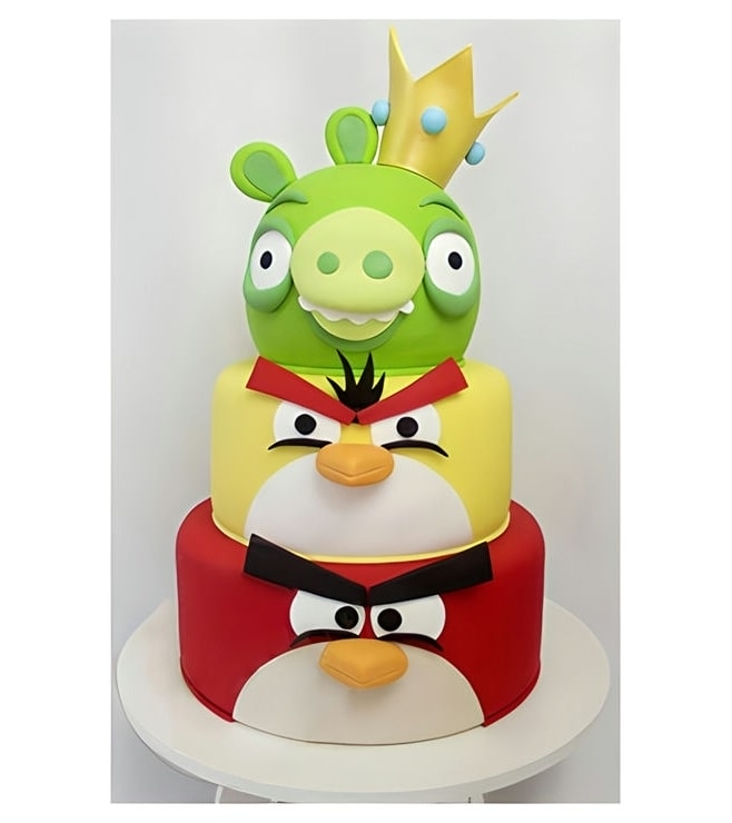 King Pig Angry Birds Cake