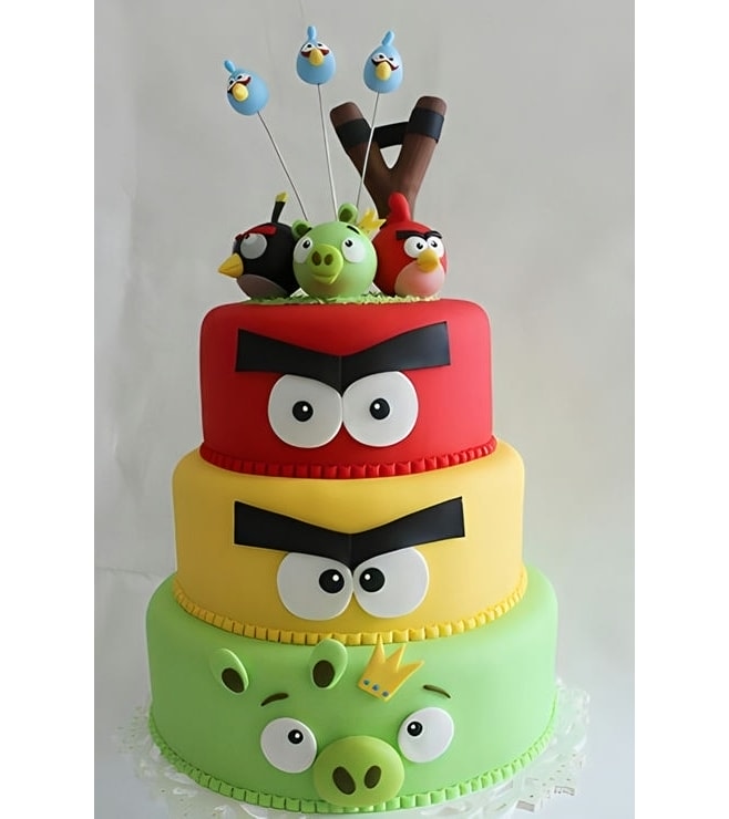 Angry Birds Tiered Cake, Angry Birds Cakes