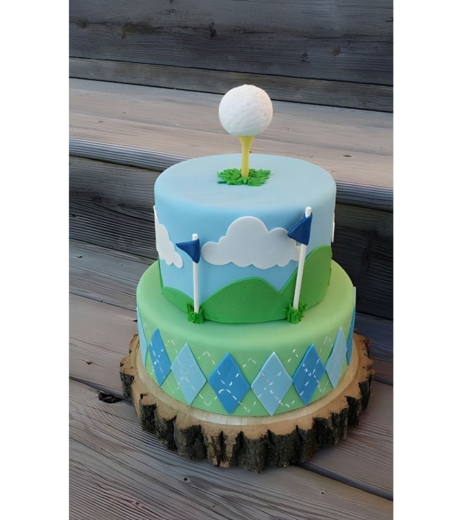 Golf Ball on Tee Tiered Cake, Games
