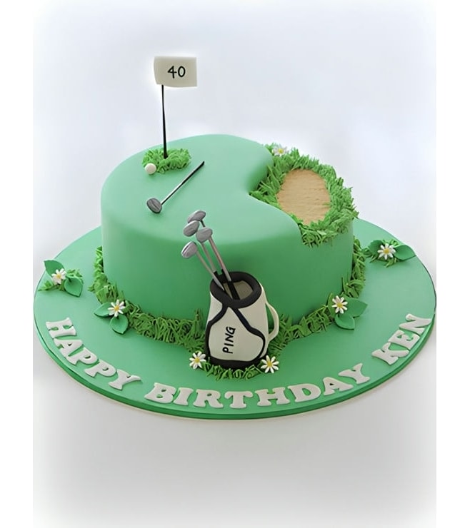 Golf Course Cake