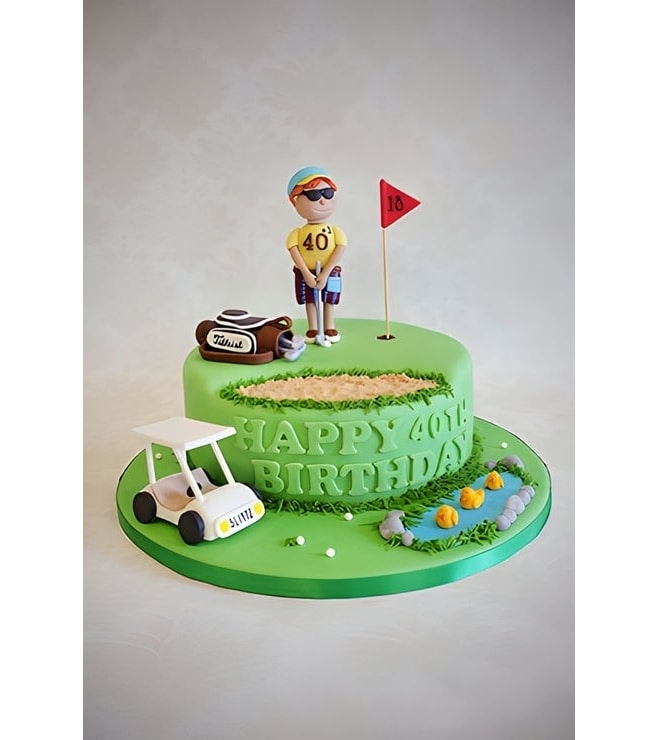 Turf Addict Golf Cake