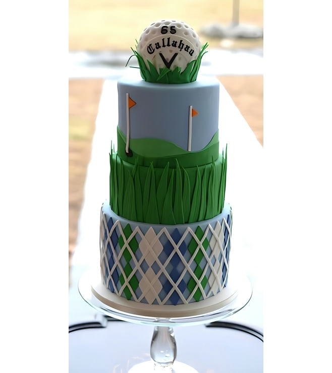 Tiered Golf Course Cake 4