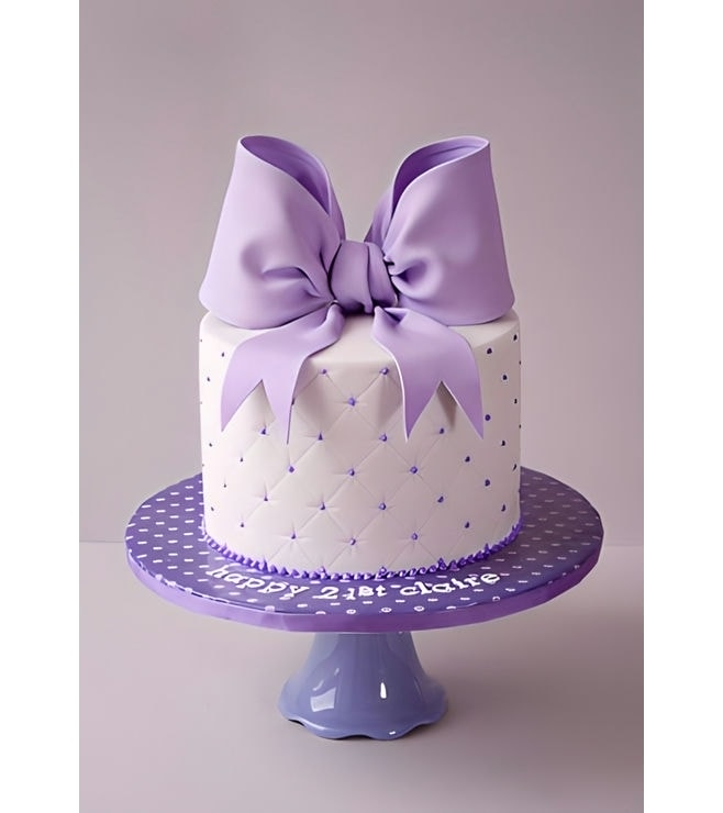 Purple Bow Cake