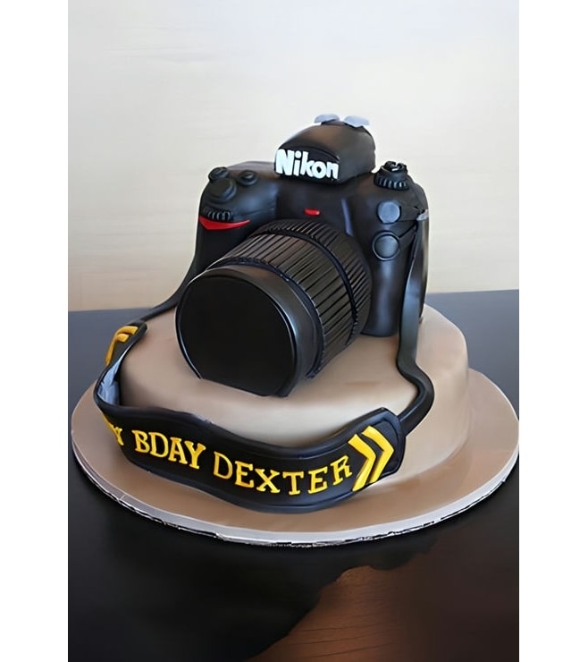Mounted Nikon Camera Cake 2
