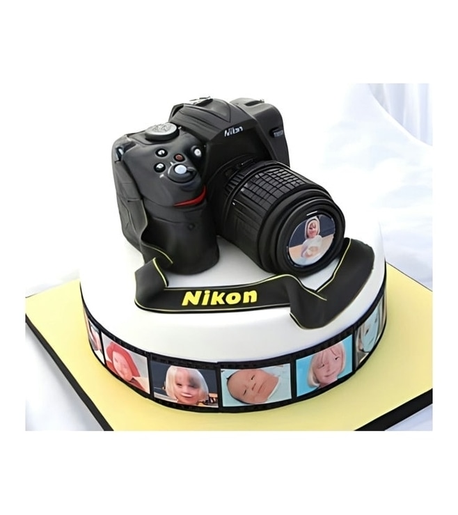 Mounted Nikon Camera Cake