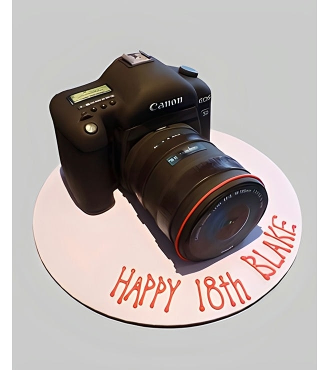 3D Canon Camera Cake, Camera Cakes