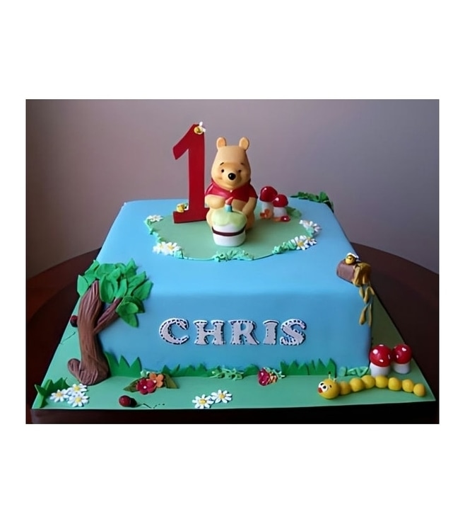 Winnie in Hundred Acre Woods Cake