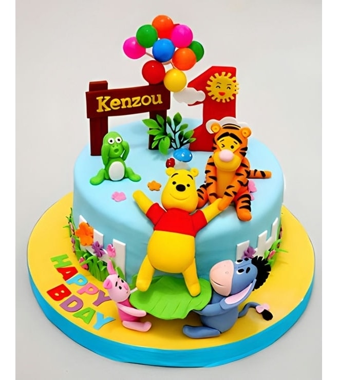 Winnie the Pooh & Friends Celebration Cake, Winnie The Pooh Cakes
