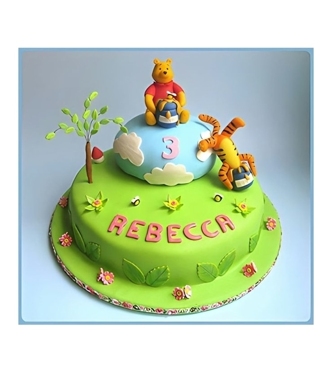 Winnie & Tigger Tiered Cake, Winnie The Pooh Cakes