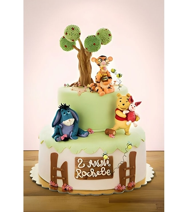 Pooh's 100 Acre Wood Friends Tiered Cake