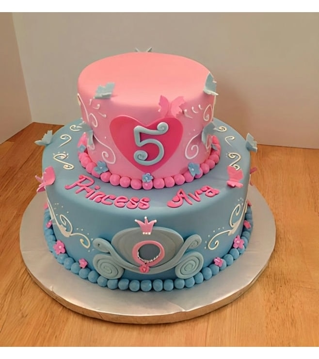 Blooming Butterflies Coach Cake, Cinderella Cakes