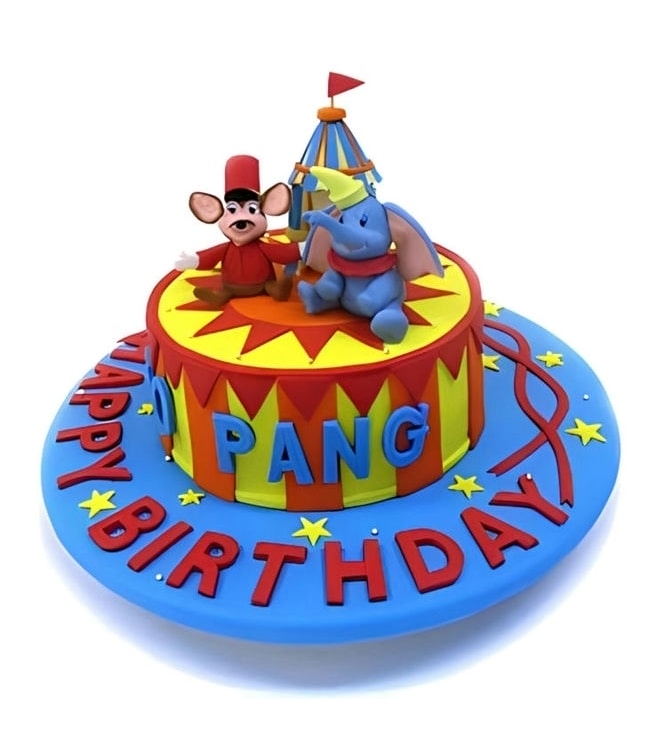 Dumbo & Timothy Circus Cake