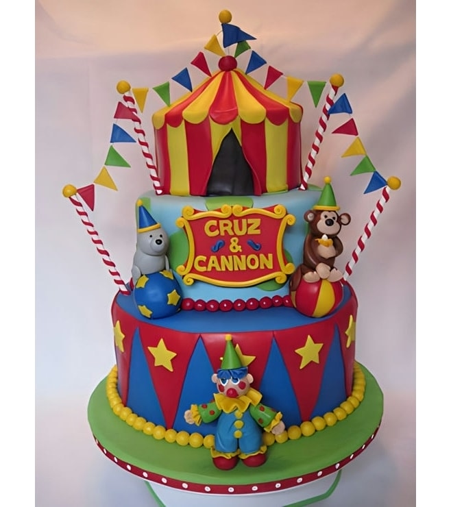 Classic Carnival Circus Cake, Circus Cakes