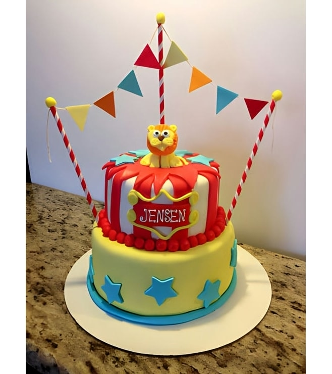 Lion Tamer's Circus Birthday Cake