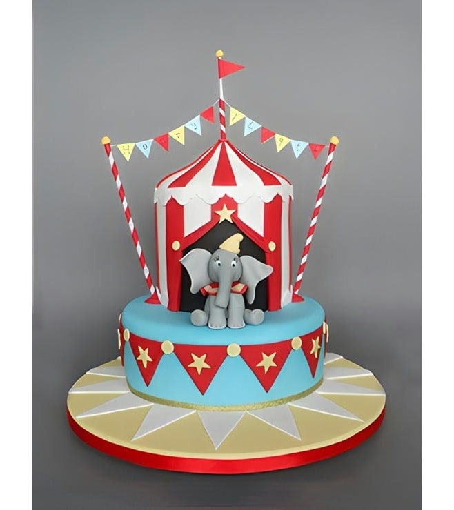 Dumbo at the Circus Cake