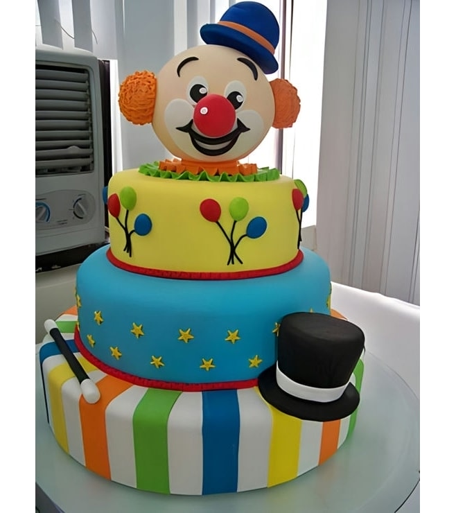 Clown Surprise Cake, Circus Cakes