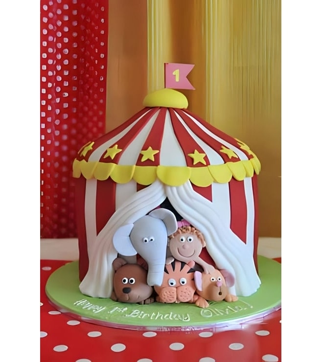 Circus Friends Cake, Circus Cakes