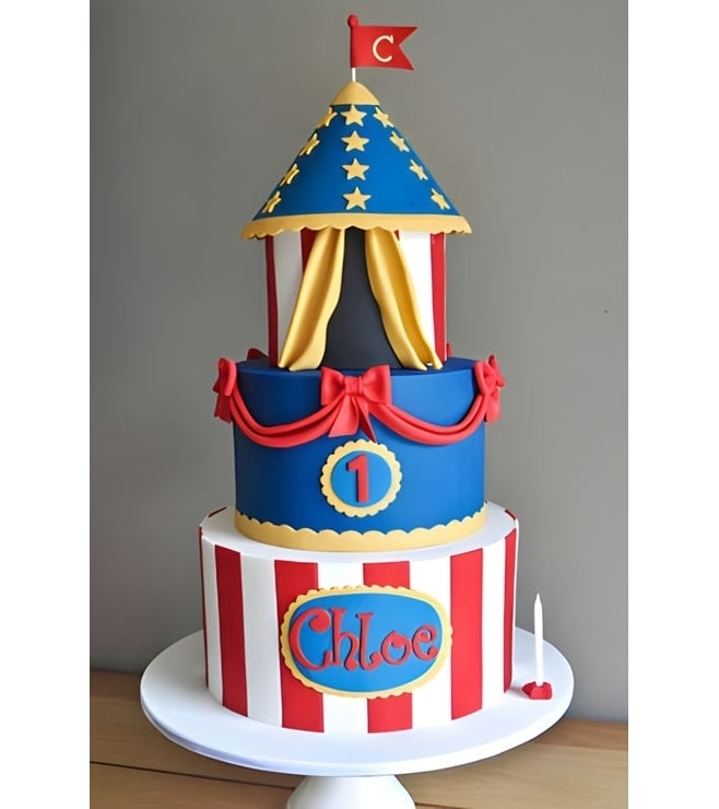 Circus Tent Cake 6, Circus Cakes