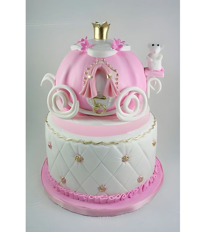 Cinderella's Couture Coach Cake