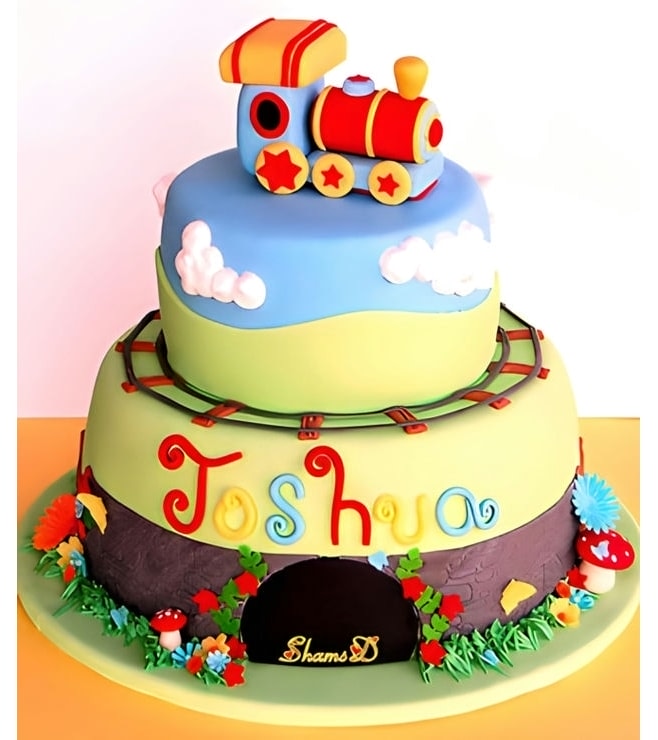 Choo Choo Tiered Cake