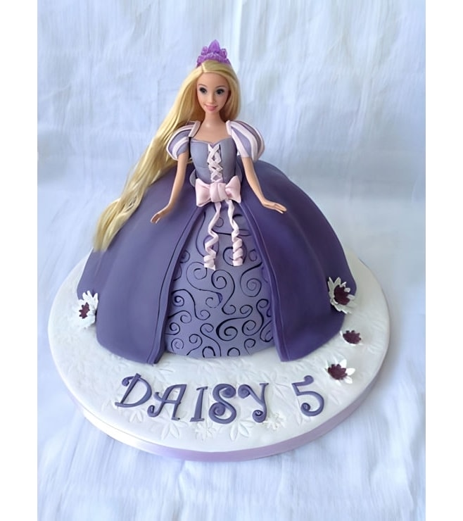 Rapunzel Barbie Doll Cake