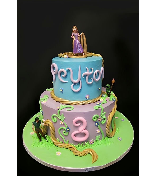 Rapunzel's Great Adventure Tiered Cake