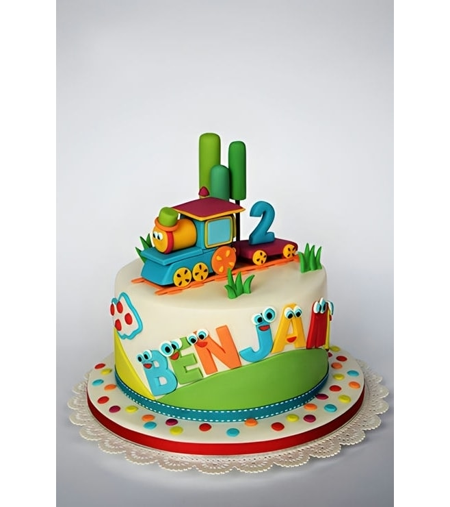 Cartoonland Train Cake 1