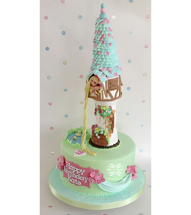 Rapunzel's Tower Tiered Cake