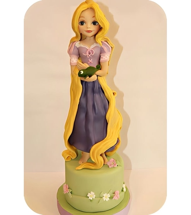 Rapunzel & Pascal 3D Cake